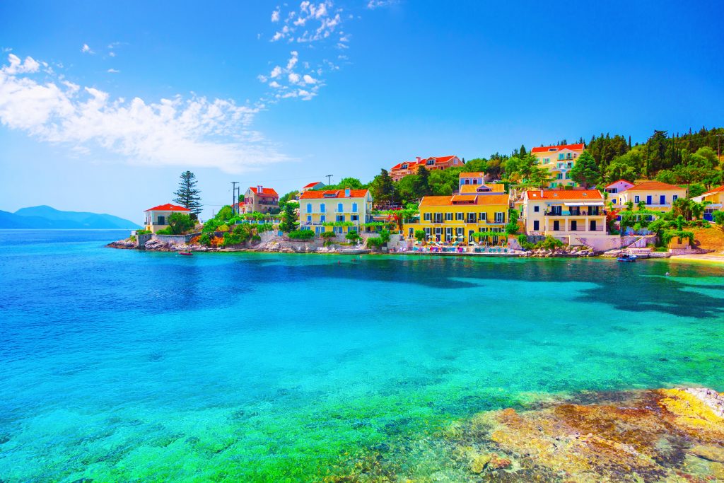 Beautiful bay in Kefalonia island Greece