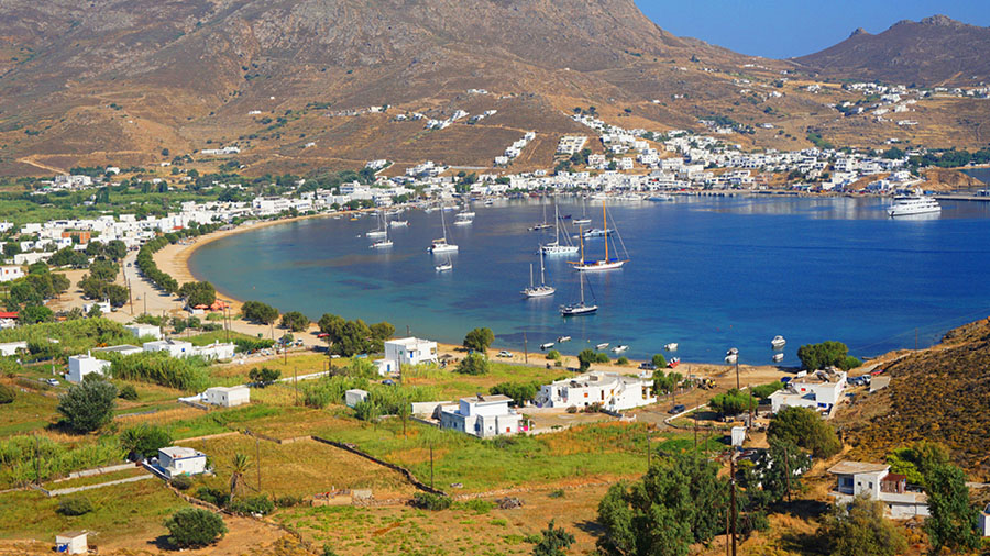 Port of Serifos island