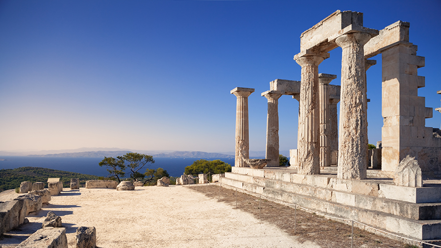 Ancient Temple of Aphaia, Aegina island