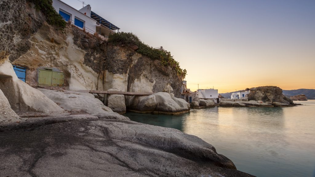 Calm bay in Kimolos island